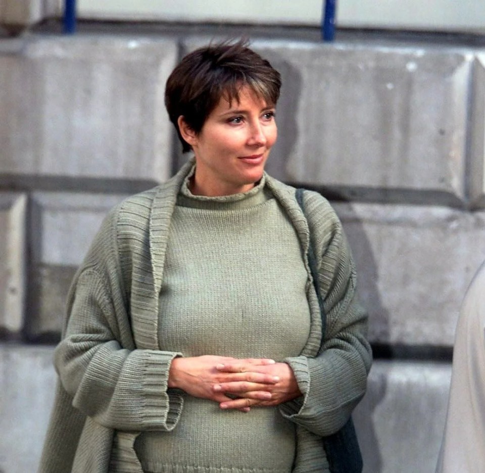 Emma whilst pregnant with Gaia in 1999