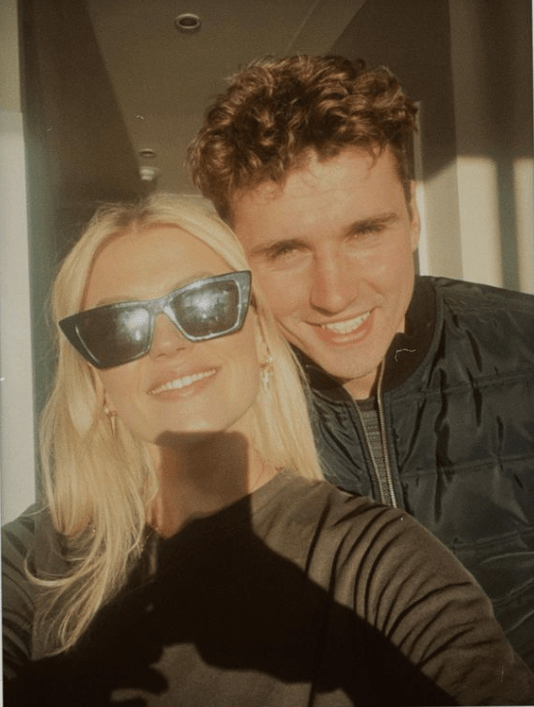 The actress is enjoying a vacation with her man, Ryan Ledson