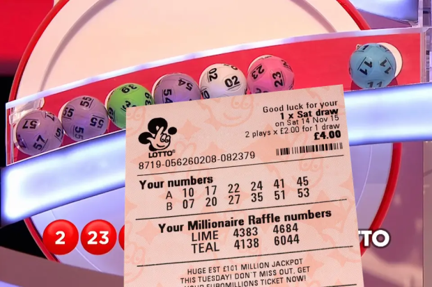 a lottery ticket that says your numbers on it