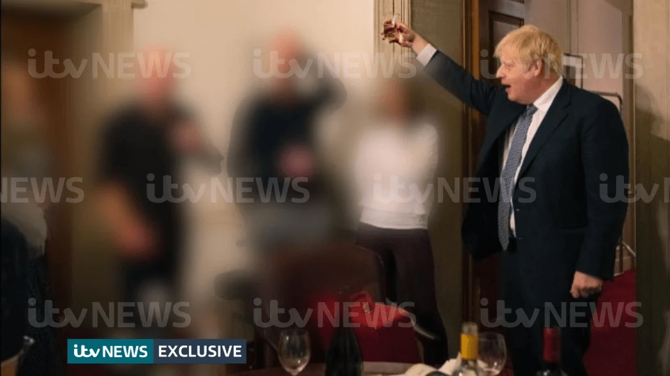 It comes as Sue Gray’s report is finally published – days after photos showing the PM raising a toast to colleagues during lockdown was leaked