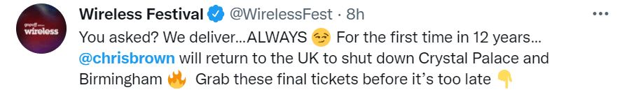 Chris will be playing his first UK festival in 13 years