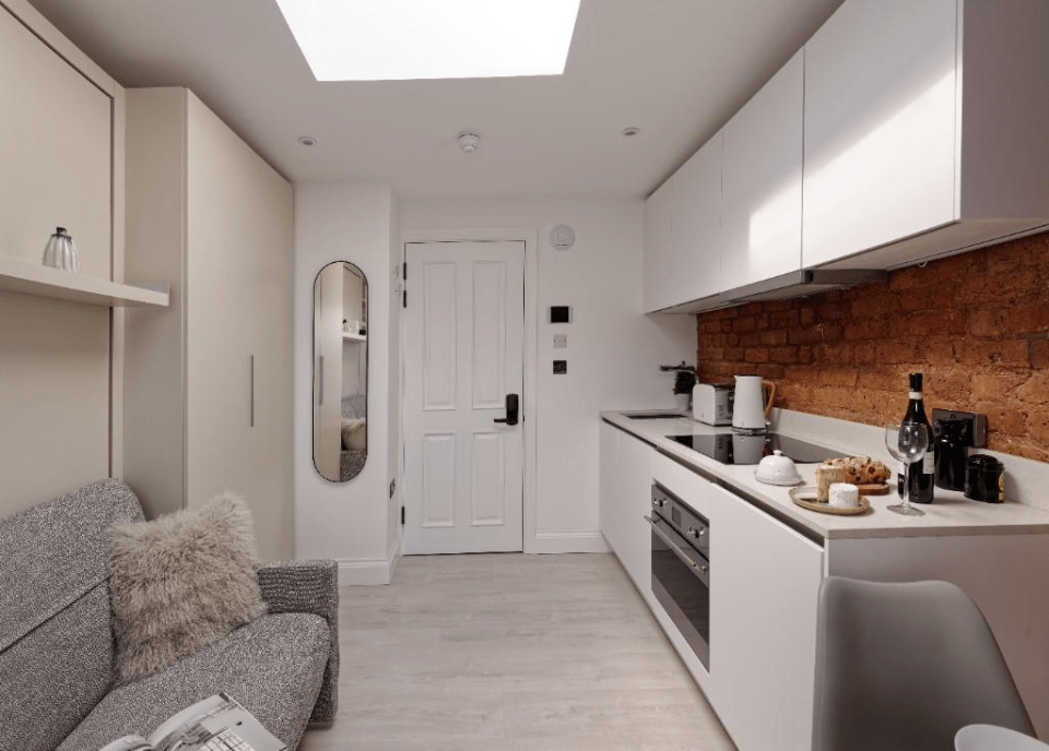 The tiny studio flat in London will set you back over £2,500 a month in rent