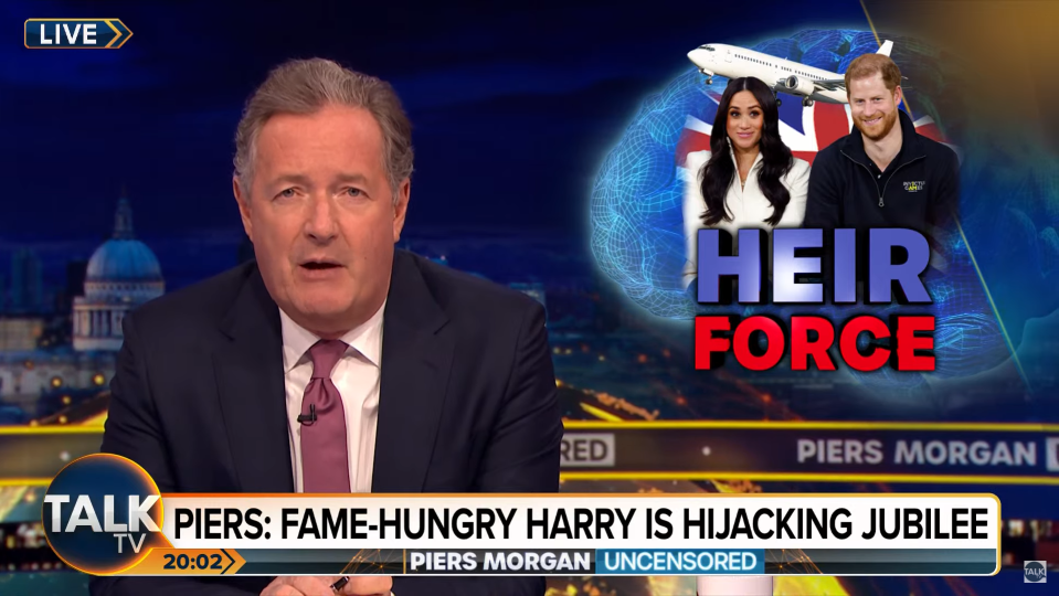 Fame-hungry Harry is hijacking the jubilee, says Piers Morgan