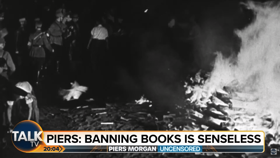 Nazis burning books in 1933