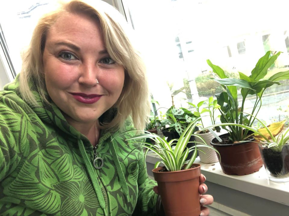 Laura Foxley is making extra cash selling items – especially plants – that people throw out