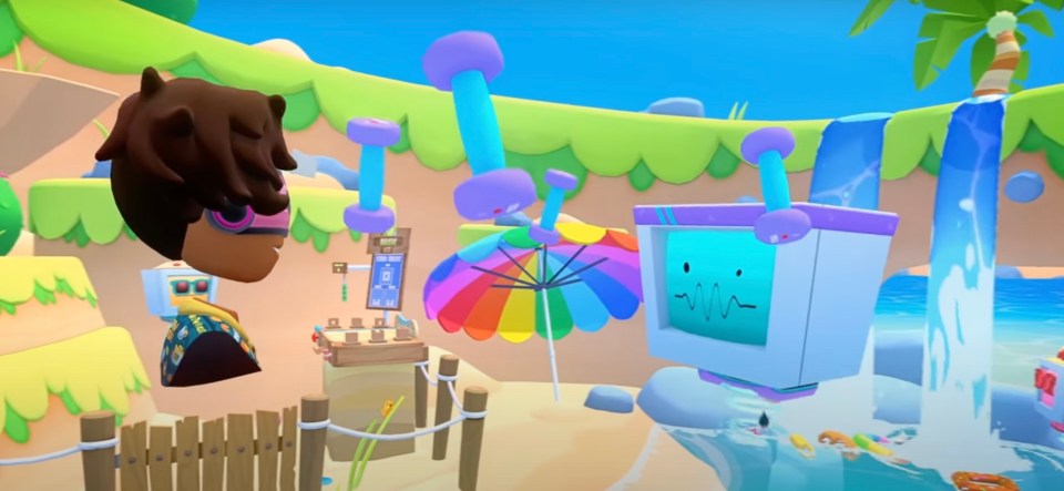 I took a trip to a virtual beach – you can even do a quick workout