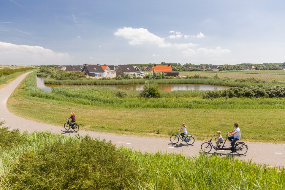 Landal Strand resort in Ouddorp, the Netherlands is a collection of villas dotted among the sand dunes along the water’s edge