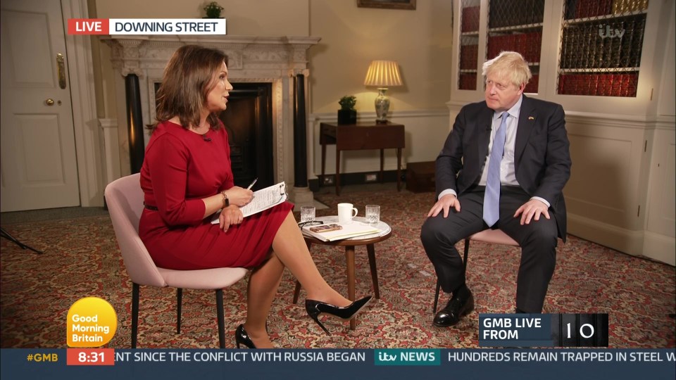 Susanna Reid grills the PM live from Downing St over the cost of living crisis