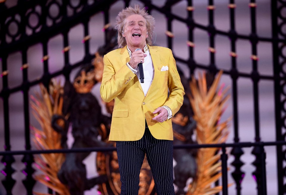 Sir Rod Stewart sang Sweet Caroline last night and admitted 'the BBC made me'