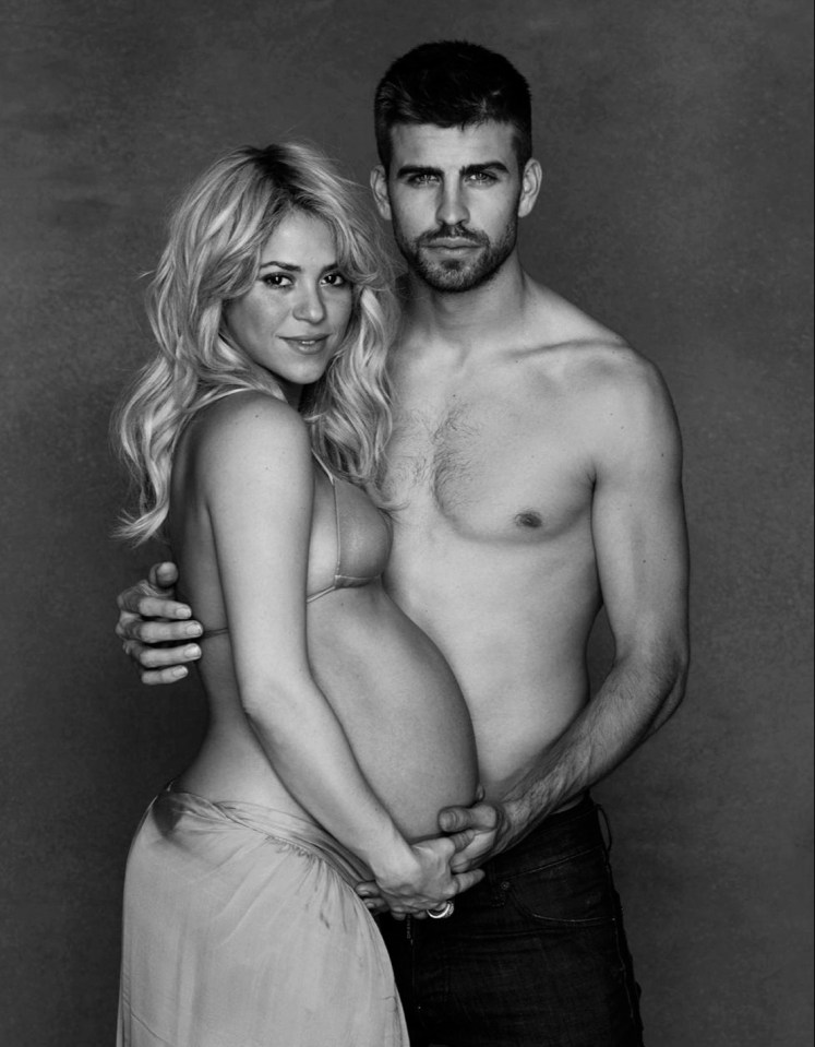 Love knew no bounds and Shakira and Pique began to build a family - with first son Milan born in 2013