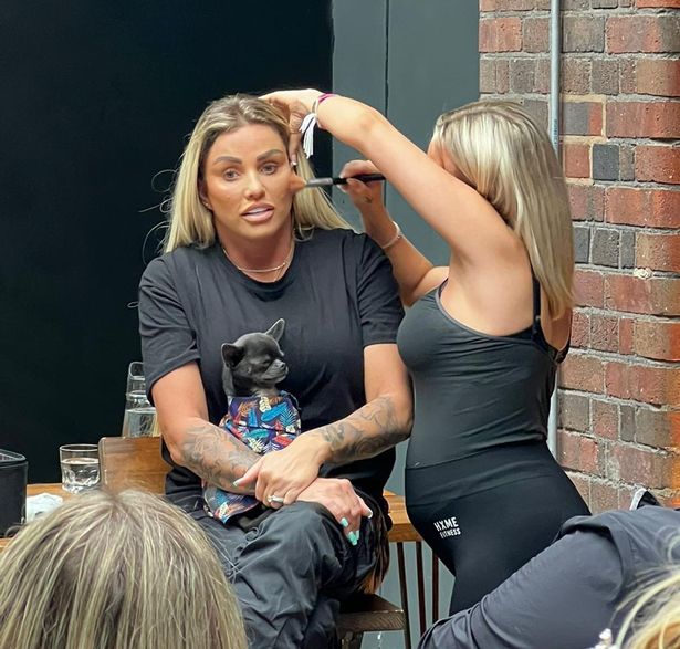 Katie Price has been hosting make up masterclasses across the UK