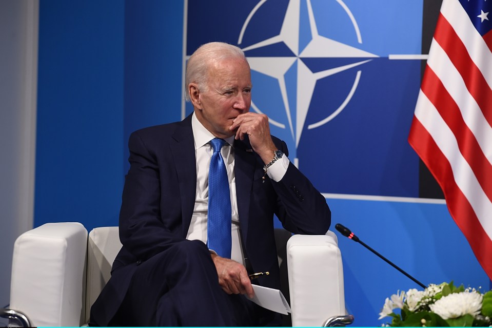 Joe Biden made the announcement at the start of a Nato summit in Madrid today