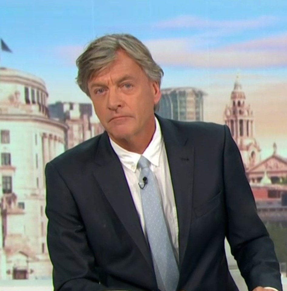 Richard Madeley told viewers he suffered 'two massive nose bleeds' over the weekend