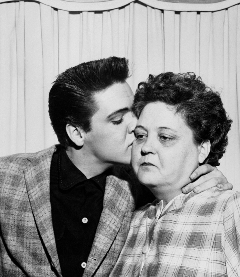 Elvis was left devastated when his beloved mother Gladys, above, died from a heart attack