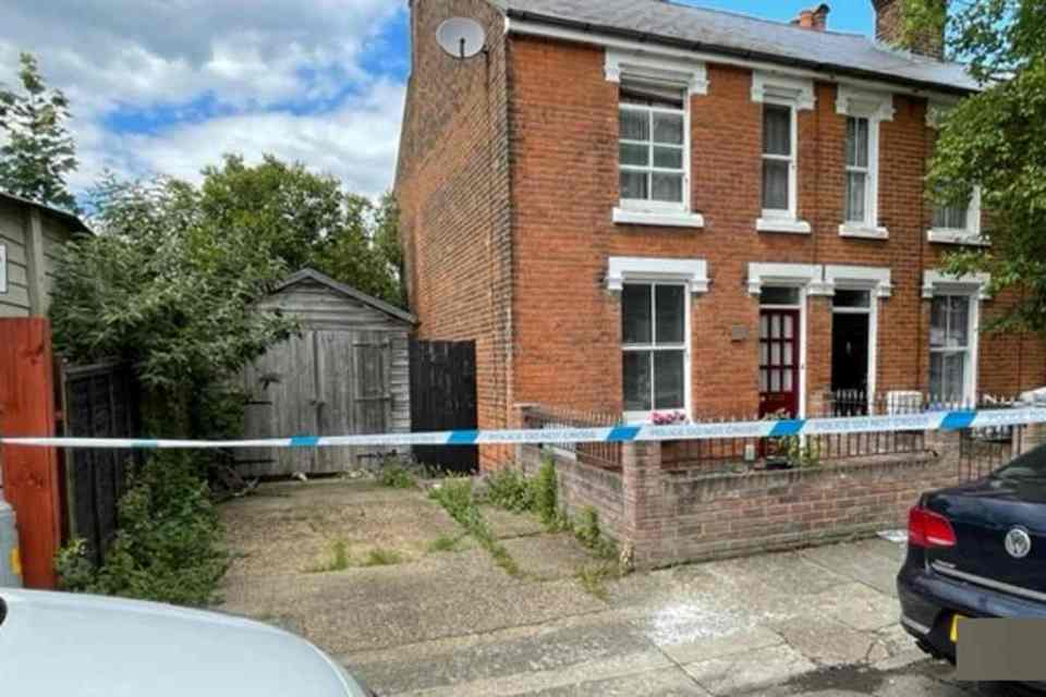 The woman was found seriously injured at the property in Colchester