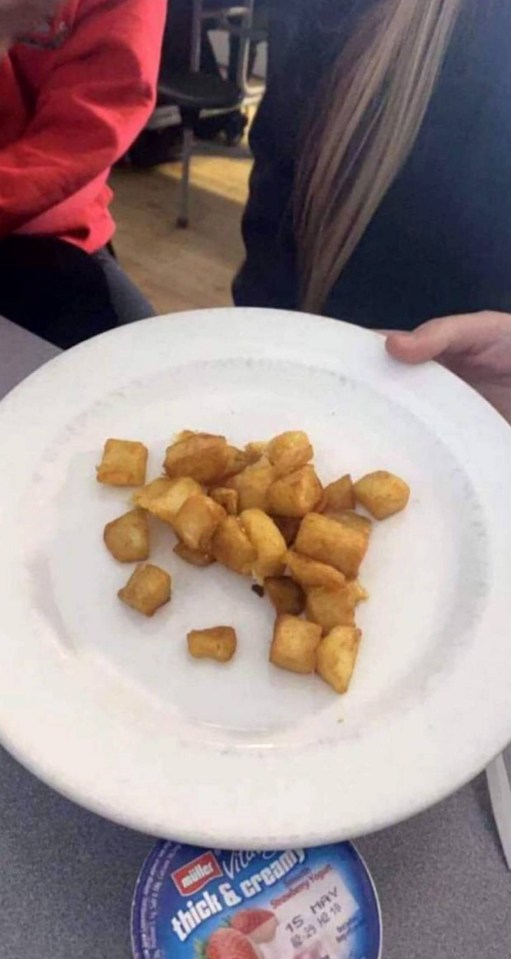 Kids aren't happy with what they say are 'tiny' portions of potatoes