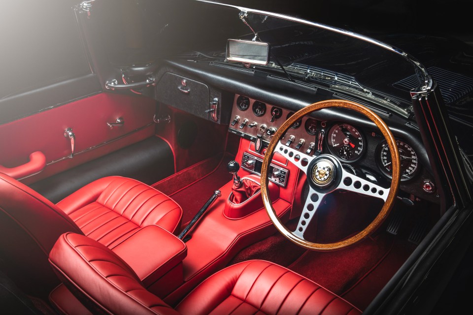 The interior features mod-cons such as sat-nav and is hand finished