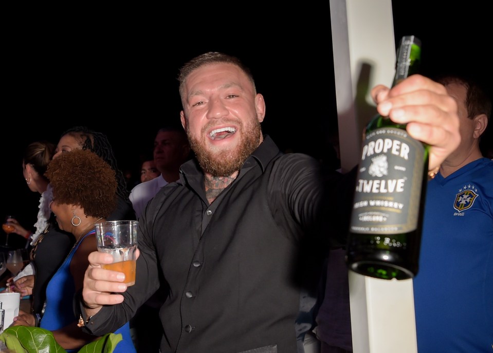 McGregor enjoyed a drink of his own Proper No. Twelve whisky