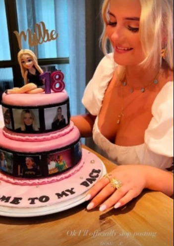 She revealed her impressive cake on Instagram