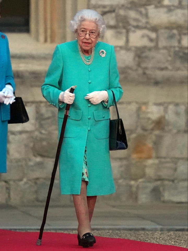 The Queen spent almost half an hour on her feet on the first day of the Jubilee celebrations