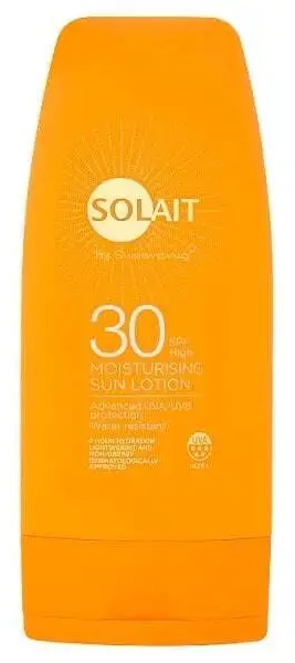 Save Solait SPF30 sun cream at Superdrug and the second bottle half-price