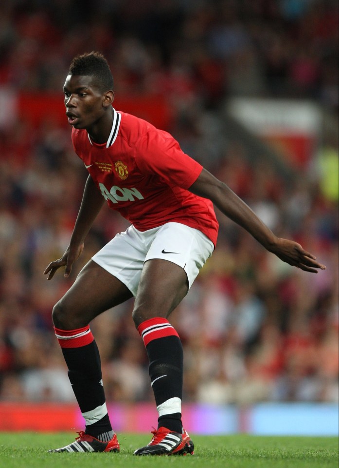 Pogba made his senior debut for Man Utd in 2011