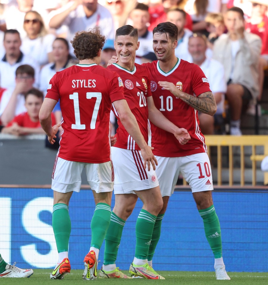 Visitors Hungary hail early-scorer Roland Sallai in the Nations League