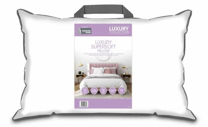 Save £5.99 on the luxury supersoft pillow at Bensons For Beds