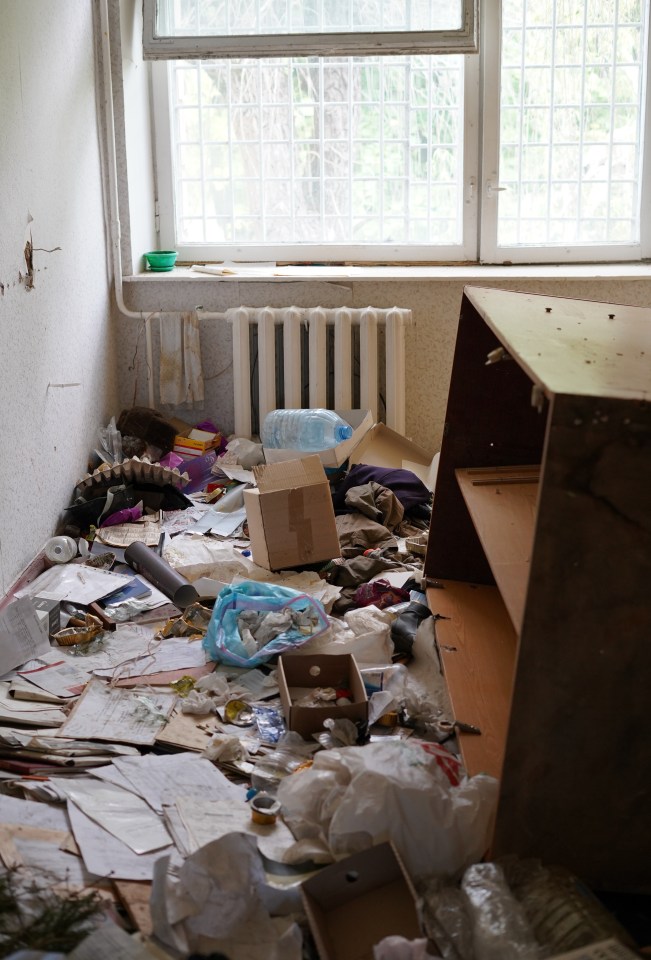 Russian troops left piles of litter throughout the site