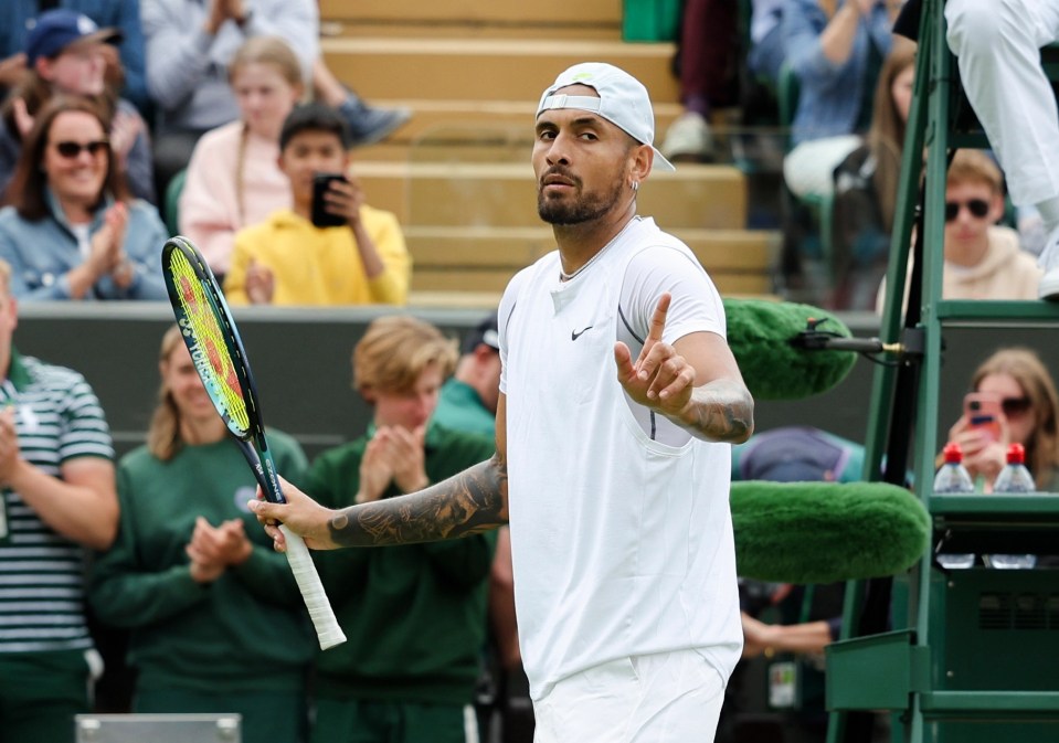 Kyrgios put on a masterclass in the second round to set up a date with Stefanos Tsitsipas