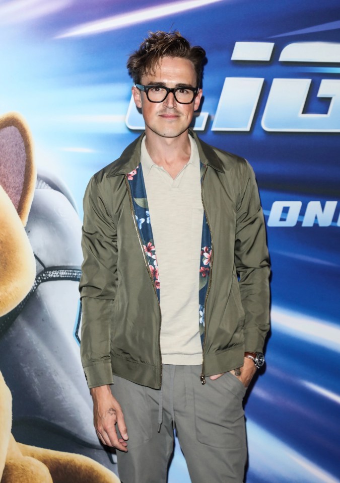 Tom Fletcher was in his element at the Lightyear premiere