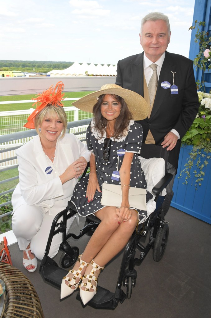 Ruth Langsford, Dame Deborah James and Eamonn Holmes pose for a snap