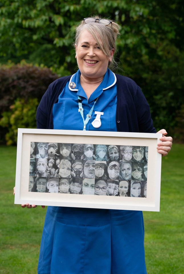 Wendy Kimberley has been awarded the BEM for services to the NHS through the Portraits for Heroes initiative during Covid-19