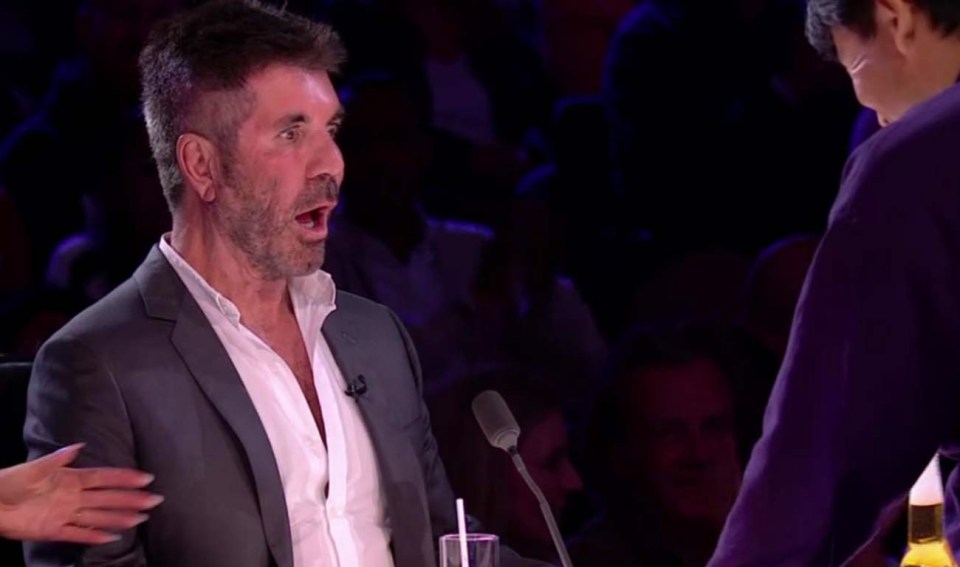 Simon Cowell was blown away by his magic beer trick