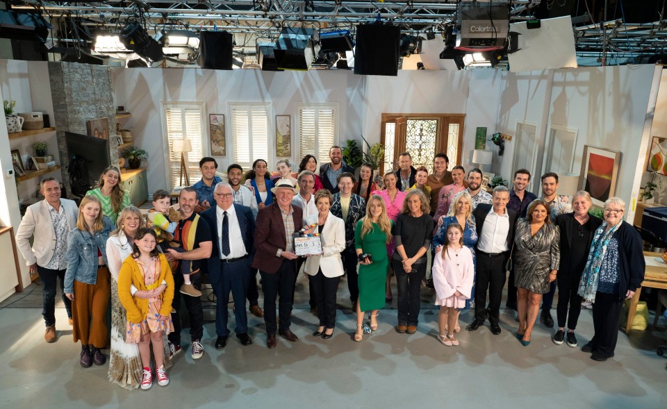 IT’S the glorious reunion fans of Aussie soap Neighbours never wanted to see. The cast, past and present come together on the set for one last time before saying G'day for ever