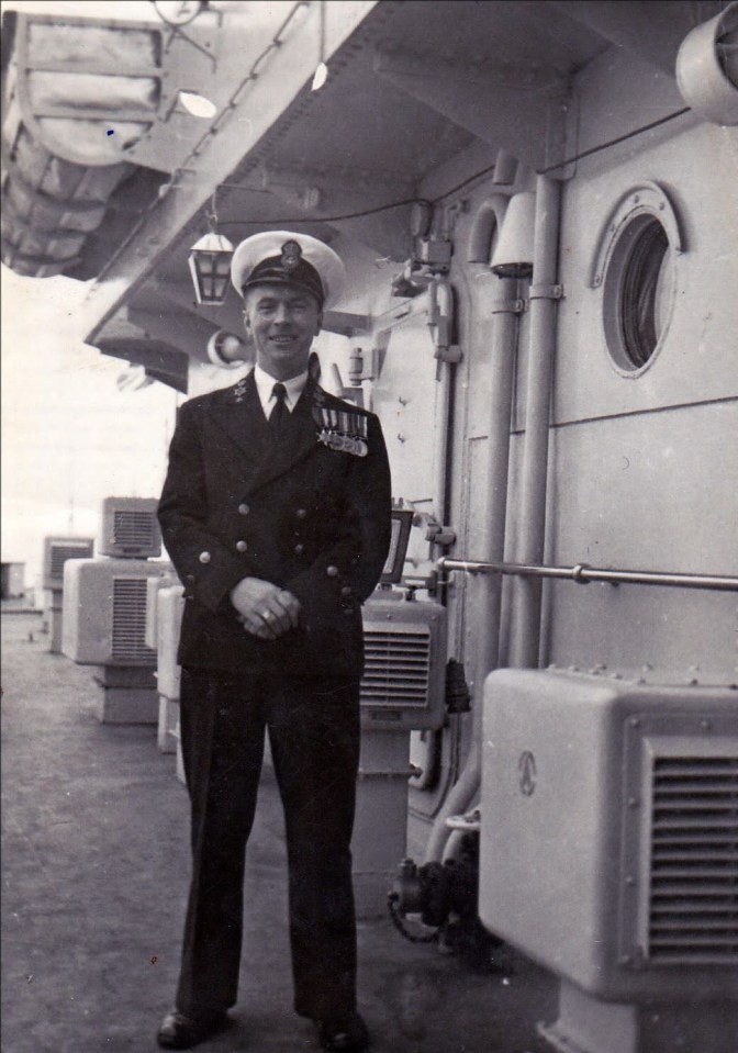 Fry's grandfather Bertram paraded at the Queen's coronation