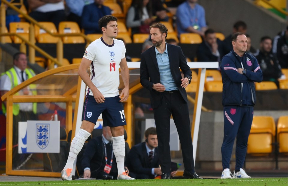 Gareth Southgate was ridiculed after he brought Harry Maguire on in the final stages with England losing 3-0 at home to Hungary