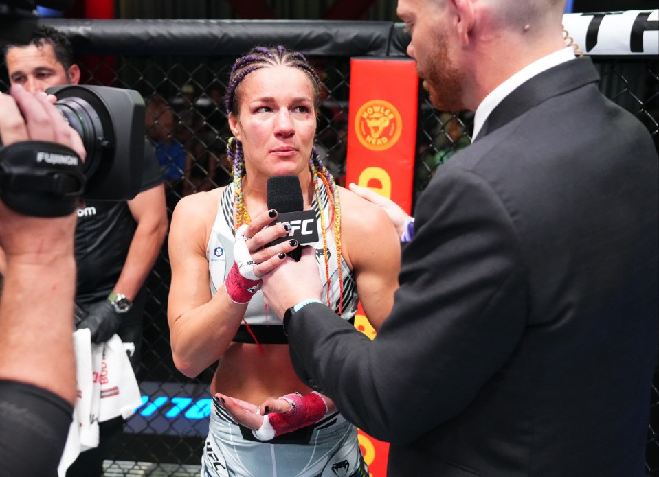 Felice Herrig announced her retirement inside the Octagon at UFC Vegas 56