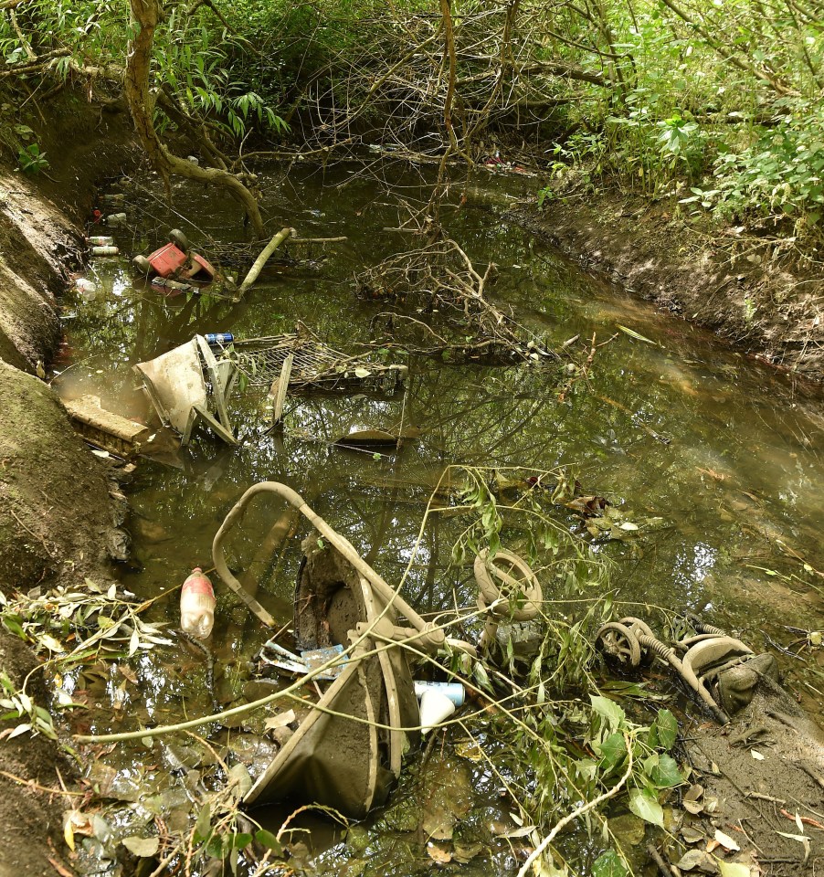 Rivers are awash with litter