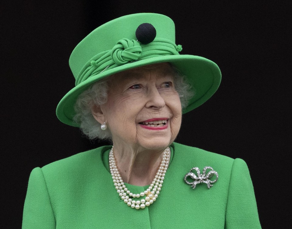 Her Majesty was teary moments before appearing on the balcony