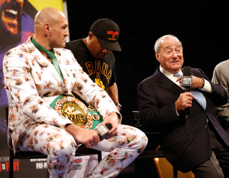 American promoter Bob Arum (right) had hinted that the Gypsy King would return