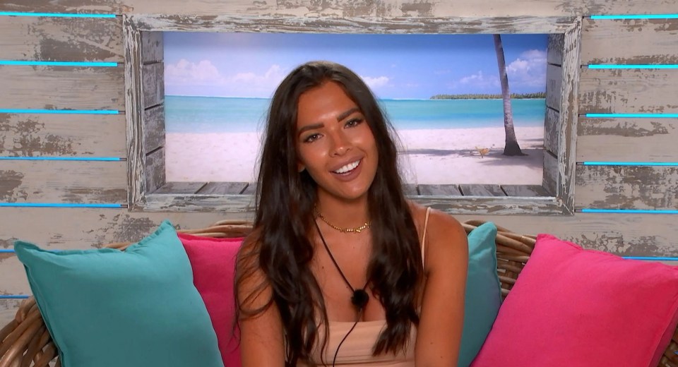 The star is currently on Love Island