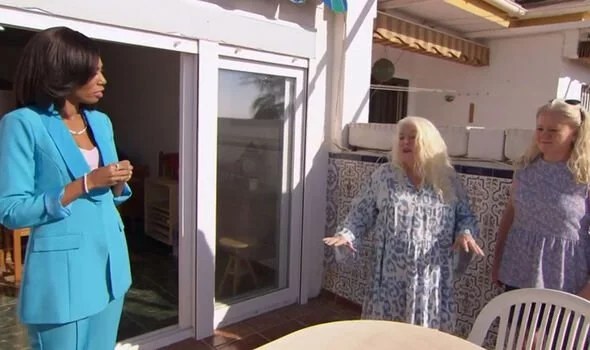 Leah Charles-King was bemused by Kim and Debbie's eagerness on A Place in the Sun