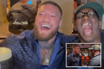 Conor McGregor and Ian Wright at The Black Forge Inn