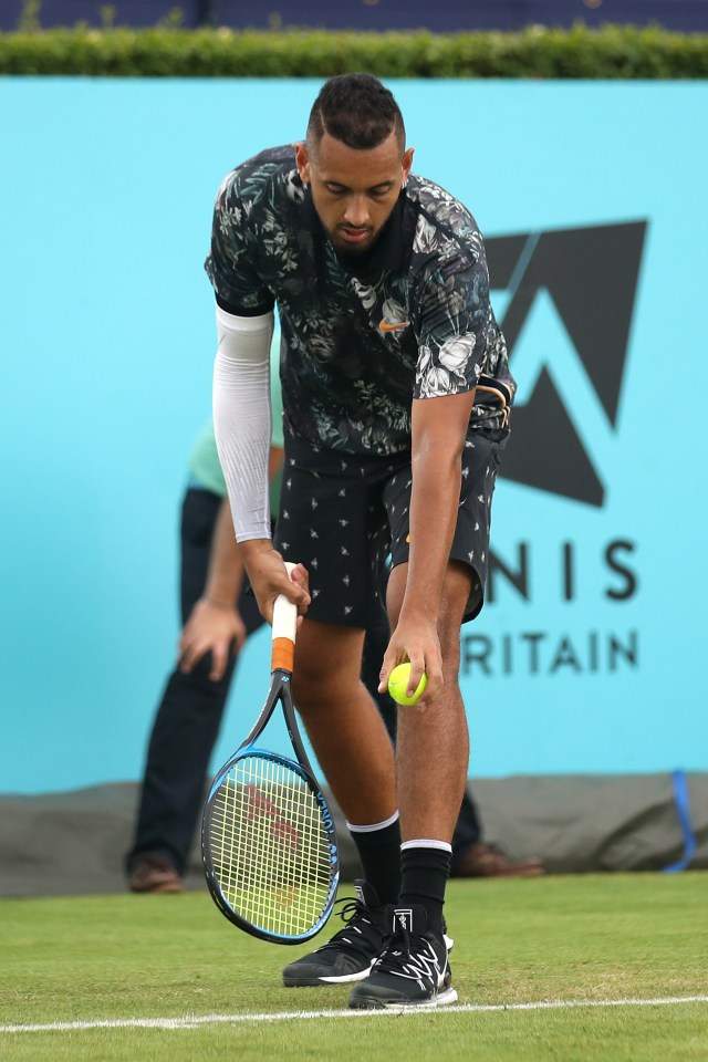 Nick Kyrgios is a fellow underarm server