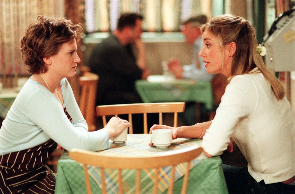 Lucy Speed was an EastEnders favourite as Natalie Evans (left)