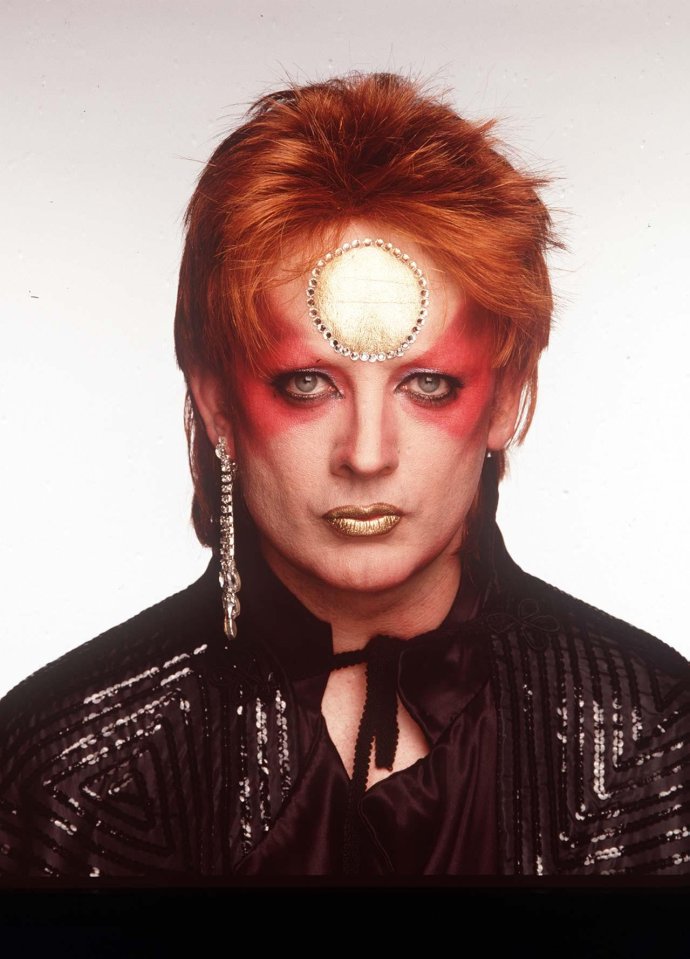 Boy George put his own unique spin on Ziggy's iconic eyeshadow look