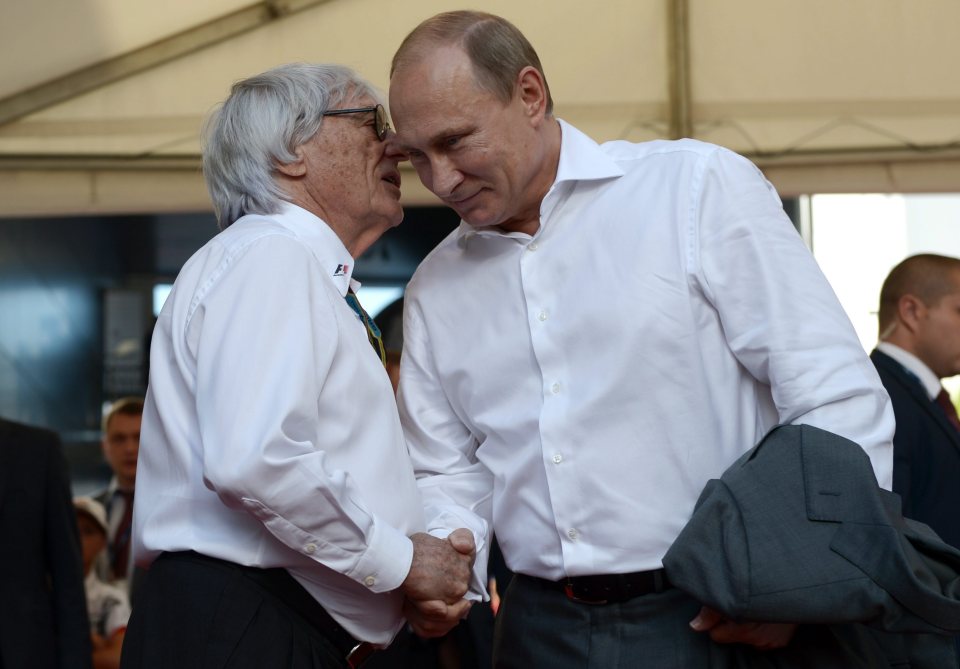 Ecclestone bizarrely defended good friend Vladimir Putin