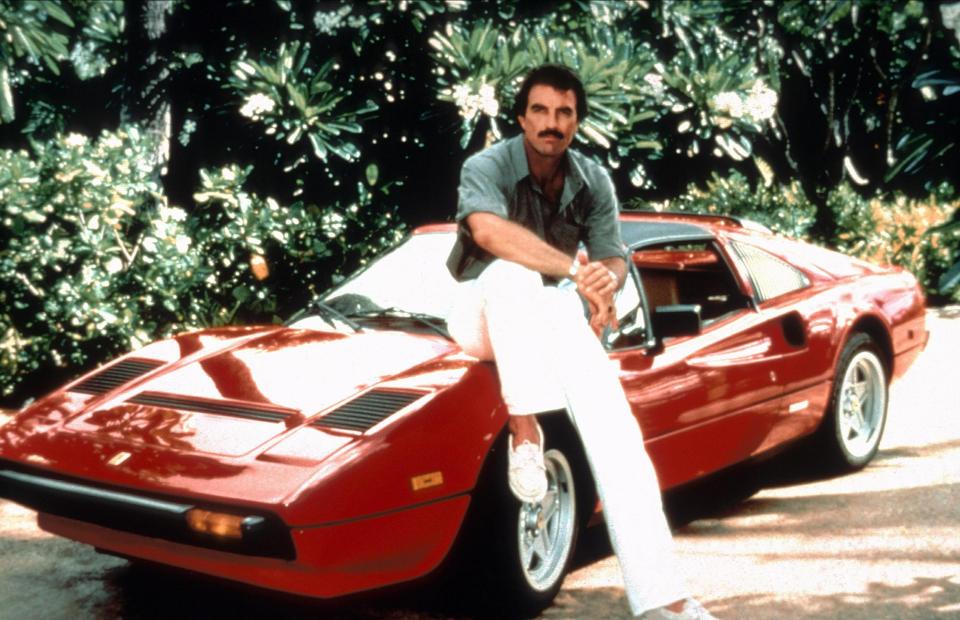 Magnum PI’s Ferrari 308 GTS came third