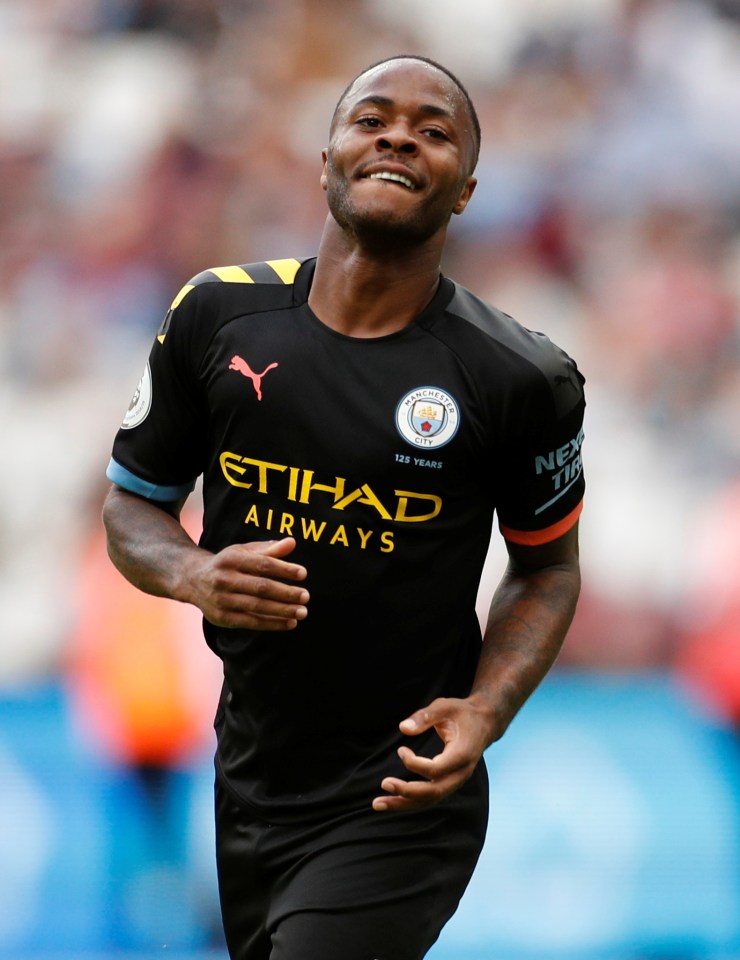 Man City's Raheem Sterling is rated top of the list for Chelsea strike targets